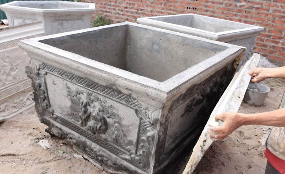 làm chậu cảnh từ xi măng làm chậu cảnh từ xi măng