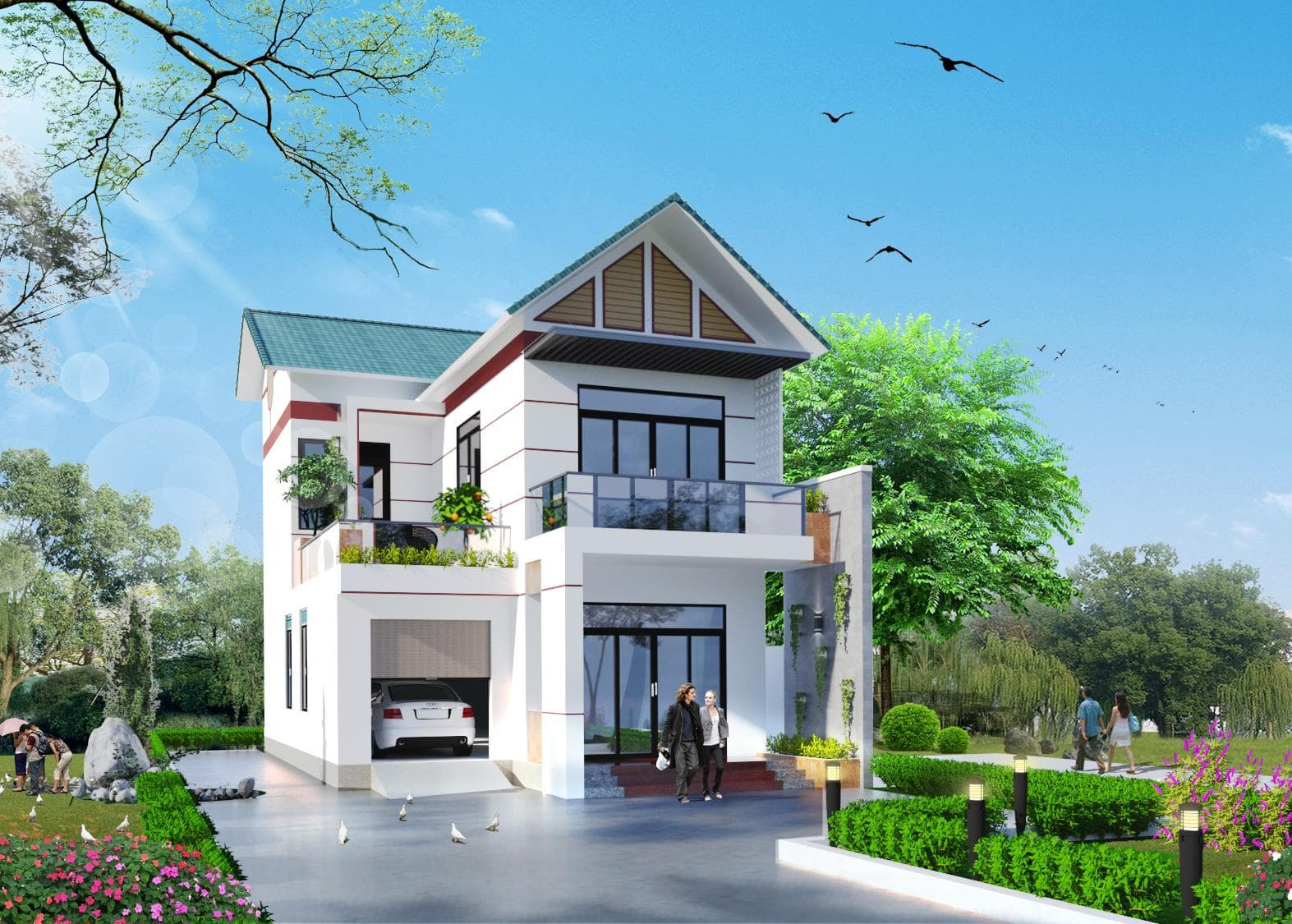 mẫu nhà 2 tầng giá 1 tỷ mẫu nhà 2 tầng giá 1 tỷ