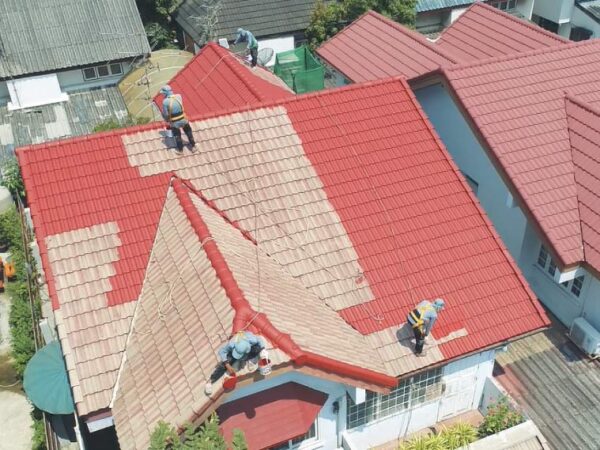 SƠN MÀU NGÓI MỚI, NHÀ ĐẸP PHƠI PHỚI 10 SƠN MÀU NGÓI MỚI, NHÀ ĐẸP PHƠI PHỚI Sơn màu mái ngói ví dụ