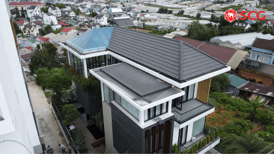 Ngói lợp tráng men SCG dạng phẳng Excella màu Diamond Grey 17 Ngói lợp tráng men SCG dạng phẳng Excella màu Diamond Grey ngói phẳng