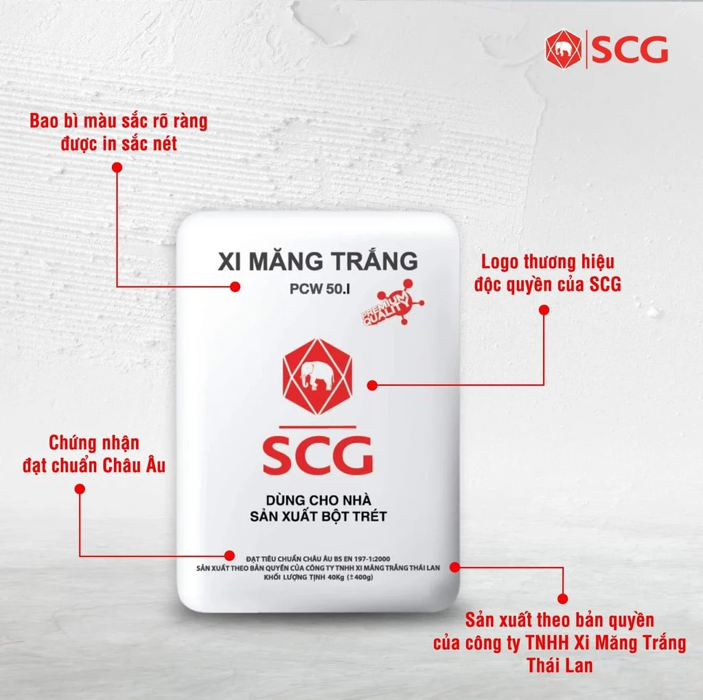 xi măng trắng SCG xi măng trắng SCG