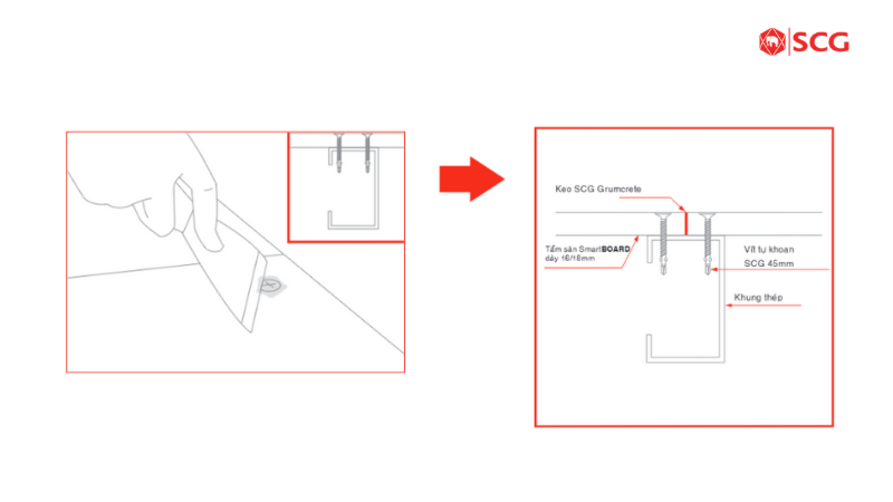Hướng dẫn các bước làm sàn bằng tấm cemboard chi tiết, đúng kỹ thuật 20 Hướng dẫn các bước làm sàn bằng tấm cemboard chi tiết, đúng kỹ thuật làm sàn bằng tấm cemboard