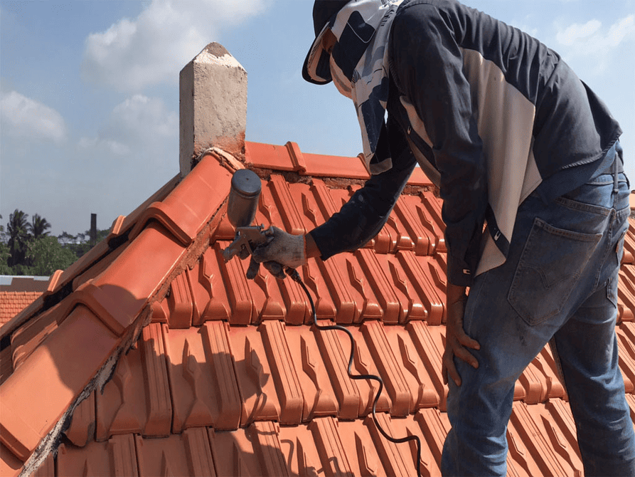 Mái ngói bị dột