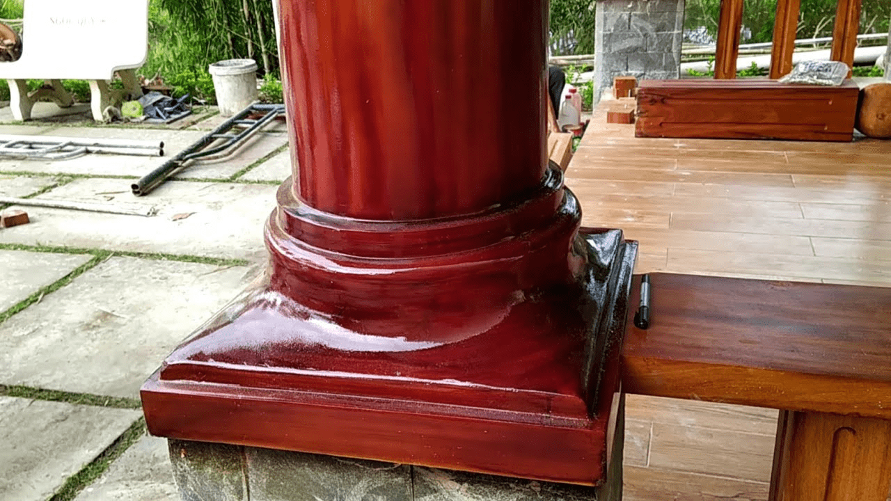 Bê tông giả gỗ làm nhà sàn, nhà thờ, lót sàn, hàng rào | Địa chỉ cung cấp bê tông giả gỗ 19 Bê tông giả gỗ làm nhà sàn, nhà thờ, lót sàn, hàng rào | Địa chỉ cung cấp bê tông giả gỗ Bê tông được sơn giả gỗ