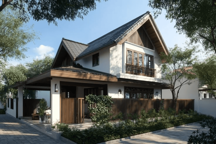 30+ mẫu nhà mái ngói đẹp, được yêu thích nhất 25 30+ mẫu nhà mái ngói đẹp, được yêu thích nhất mẫu nhà 2 tầng mái ngói