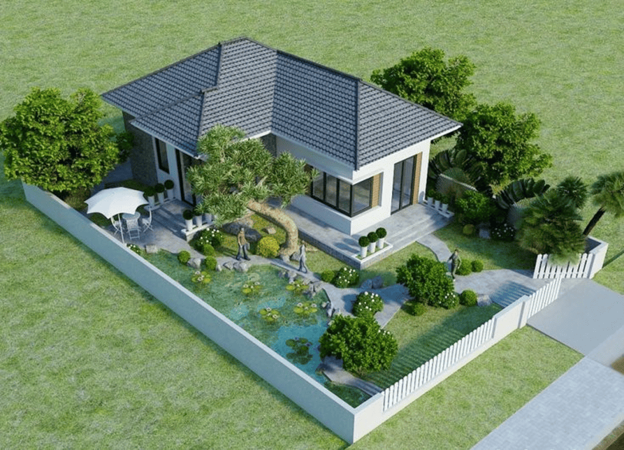 30+ mẫu nhà mái ngói đẹp, được yêu thích nhất 43 30+ mẫu nhà mái ngói đẹp, được yêu thích nhất mẫu nhà 5 gian mái ngói