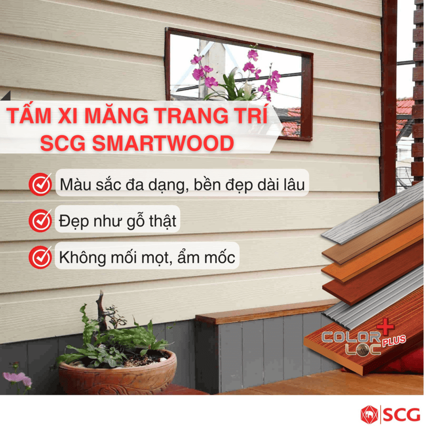7+ Loại Tấm Xi Măng Trang Trí Đẹp, Bền (Kèm ảnh thực tế) 16 7+ Loại Tấm Xi Măng Trang Trí Đẹp, Bền (Kèm ảnh thực tế) tấm xi măng trang trí
