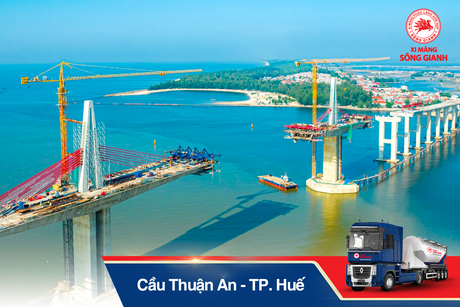 Công trình sử dụng xi măng Sông Gianh: Cầu Thuận An – TP. Huế 2 Công trình sử dụng xi măng Sông Gianh: Cầu Thuận An – TP. Huế Công trình sử dụng xi măng Sông Gianh: Cầu Thuận An – TP. Huế