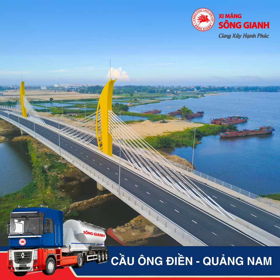 Công trình sử dụng xi măng Sông Gianh: Cầu Ông Điền - Quảng Nam 2 Công trình sử dụng xi măng Sông Gianh: Cầu Ông Điền - Quảng Nam Công trình sử dụng xi măng Sông Gianh: Cầu Ông Điền - Quảng Nam