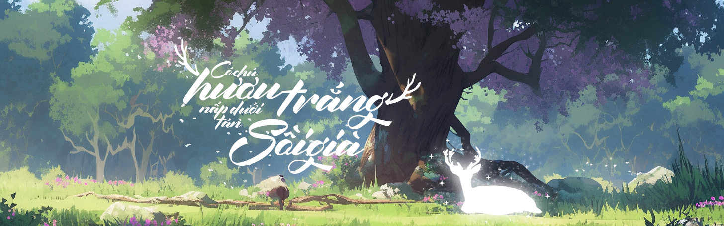 Có chú hươu trắng nấp dưới tán sồi già